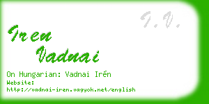 iren vadnai business card