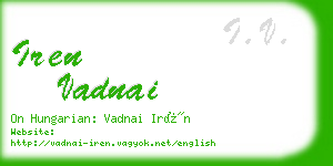 iren vadnai business card